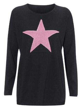 star-applique-sweater